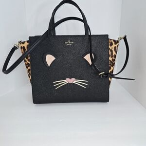 Kate Spade Cat with Side Leopard pattern